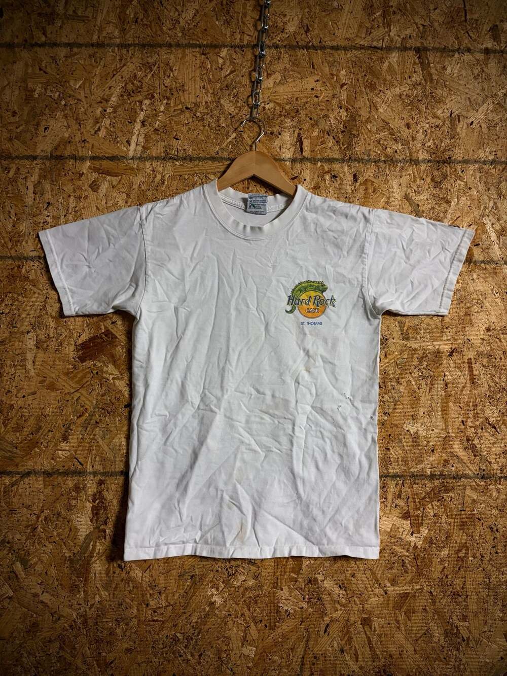 Vintage Hard Rock Cafe St. Thomas Iguana Graphic T-Shirt Size Medium